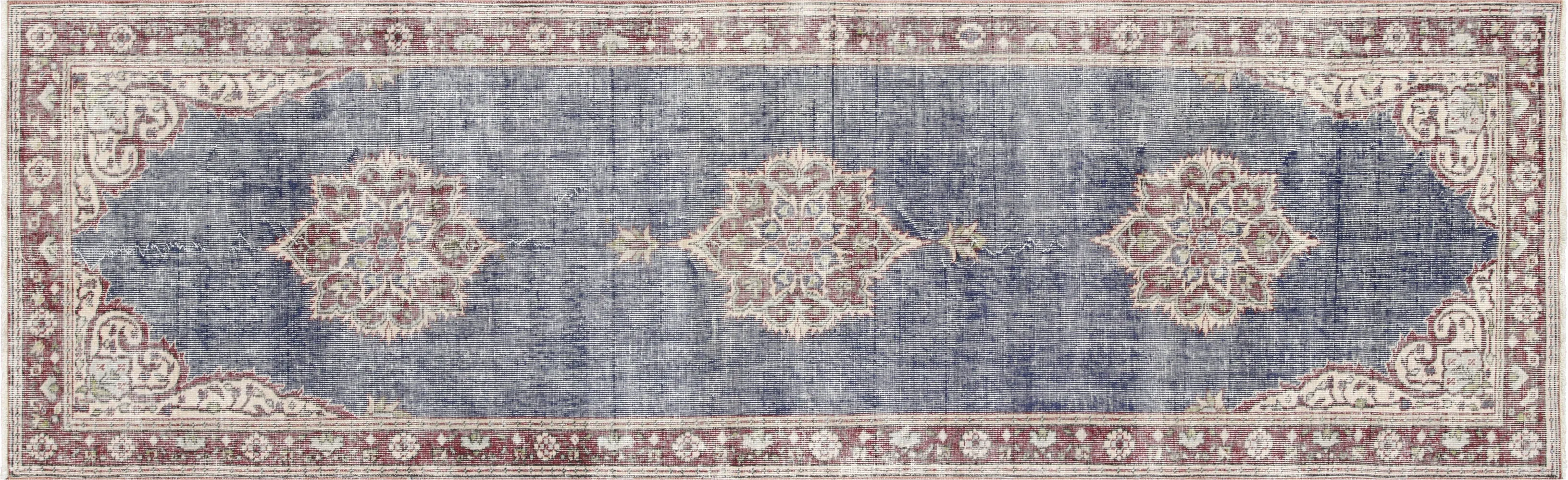Vintage Turkish Oushak Runner - 3'3" x 10'7"