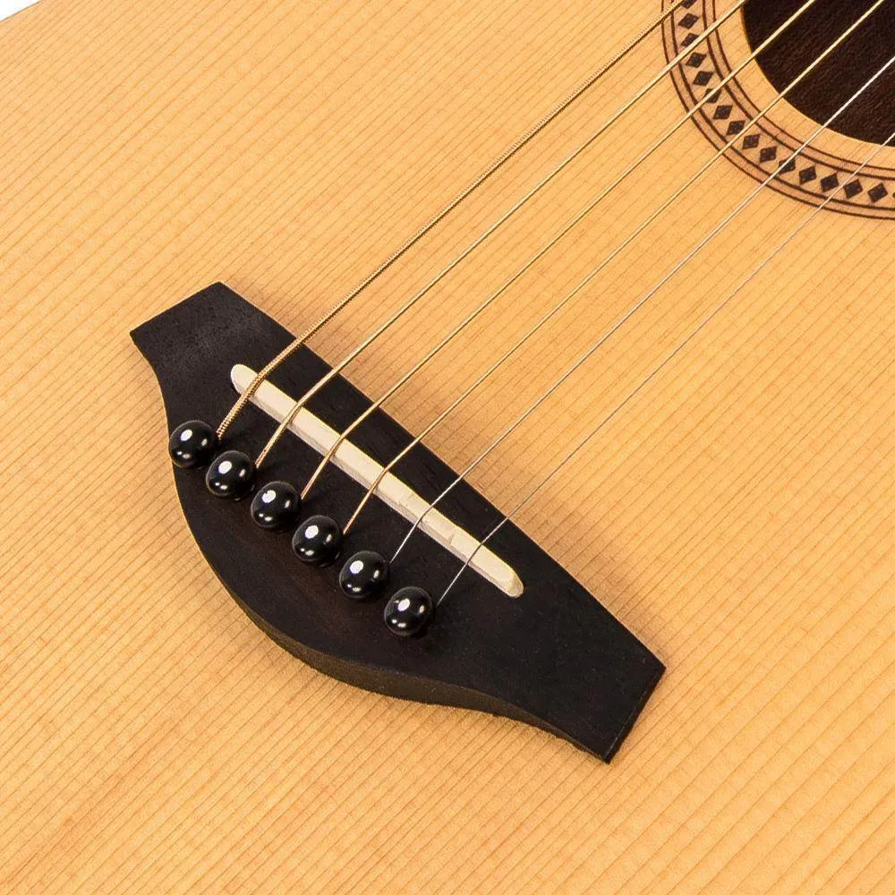 Vintage VTG100 Acoustic Travel Guitar ~ Natural