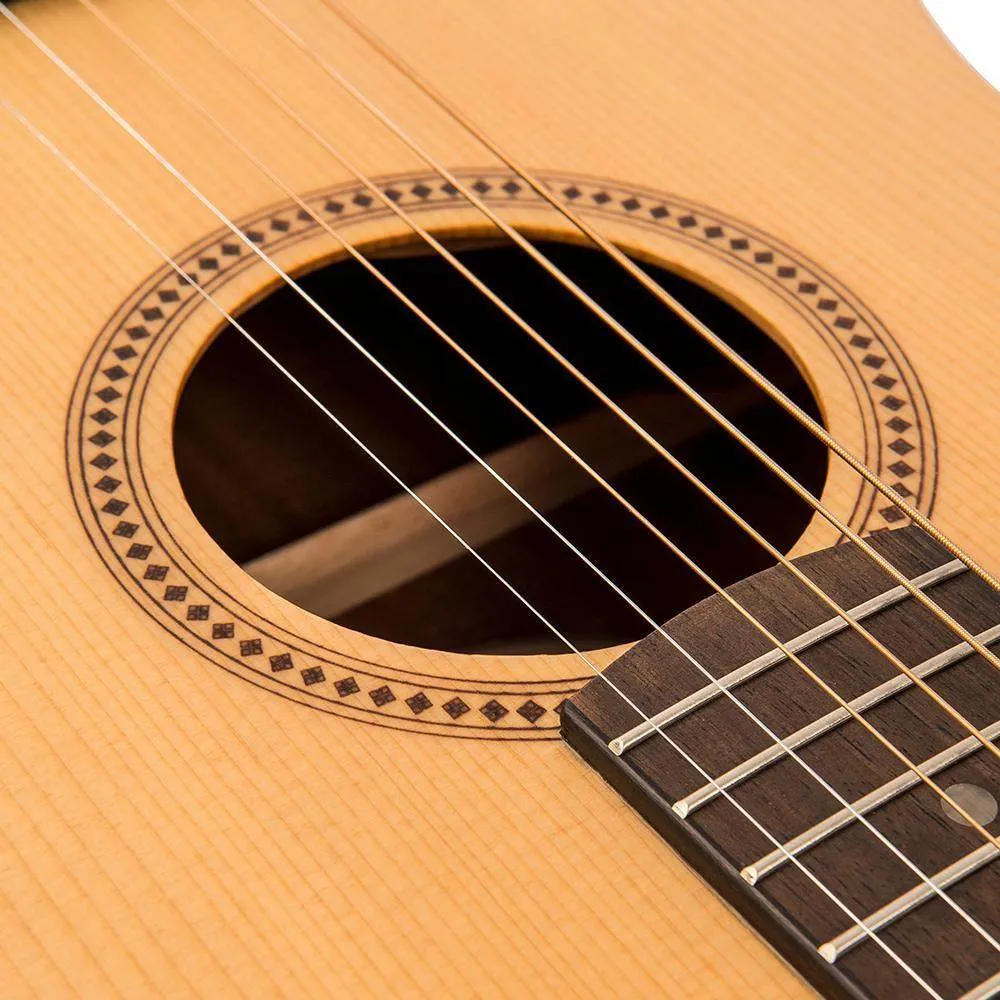 Vintage VTG100 Acoustic Travel Guitar ~ Natural