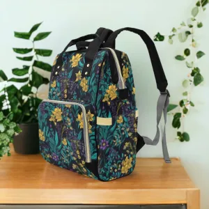Vintage Woodland Diaper Bag, Dark Nature Diaper Backpack, Dark Forestcore Baby Bag, Witchy Diaper Bag, Naturalist Baby Bag Goblincore Diaper