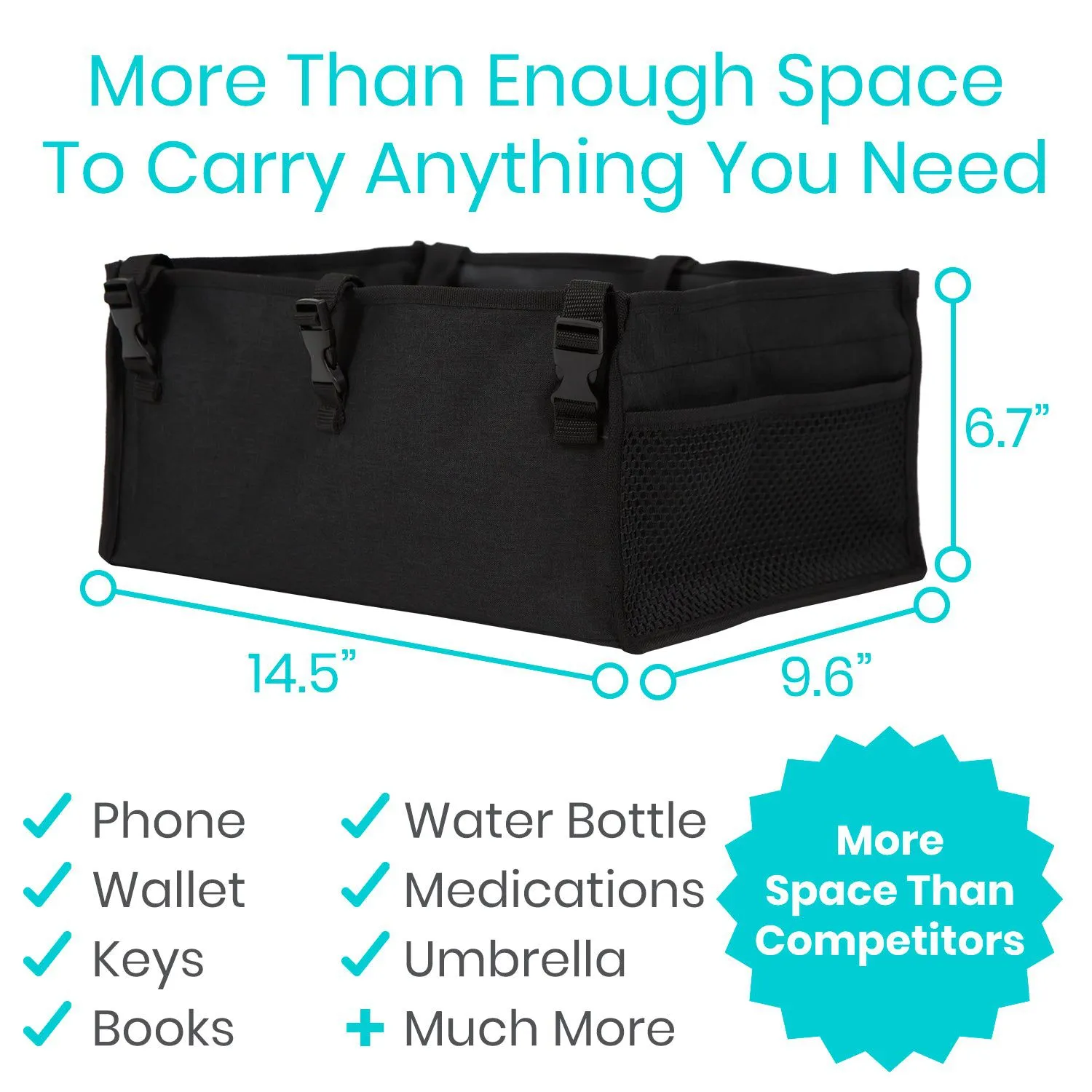 Vive Rollator Seat Bag