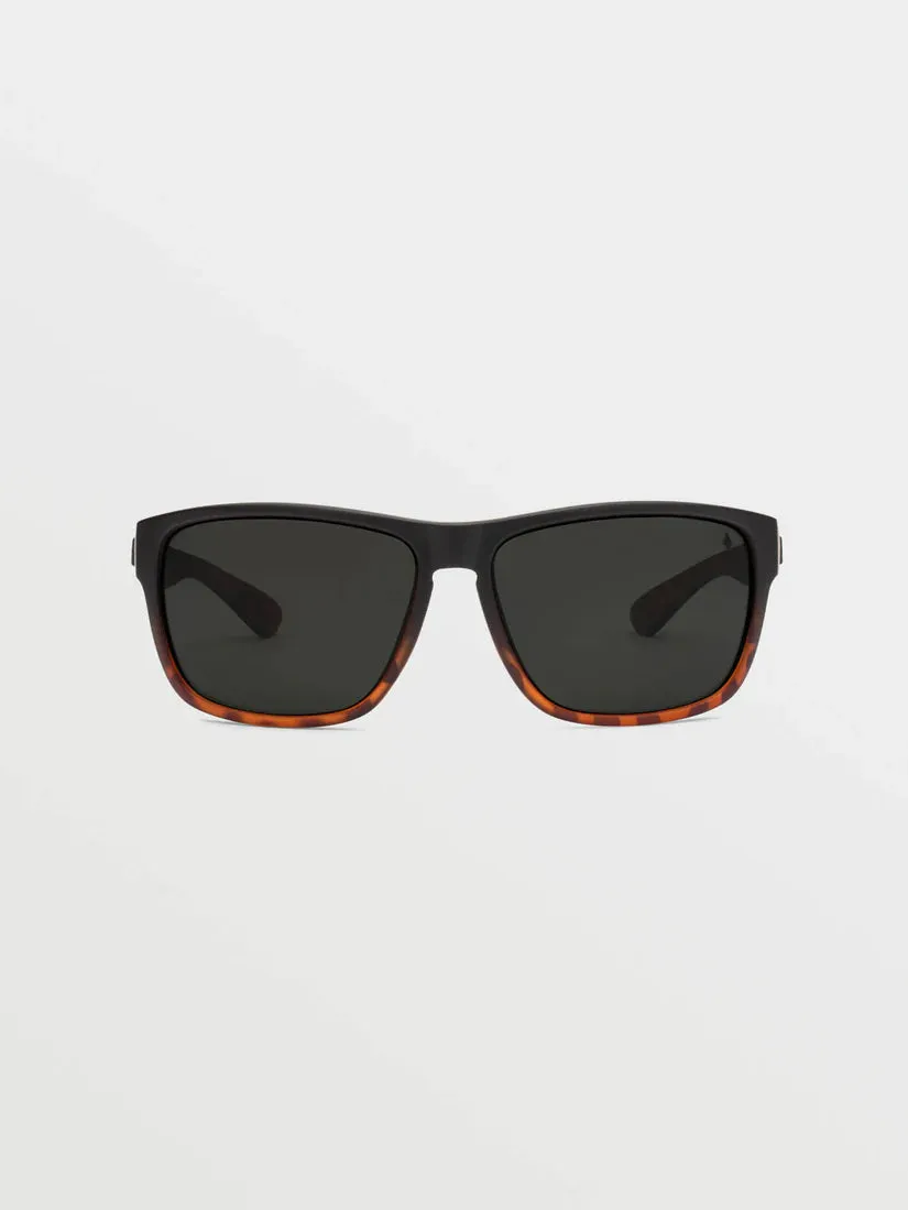 Volcom Baloney Matte Darkside/Gray Polar Sunglasses