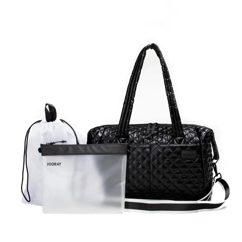 VOORAY Alana Duffel - Quilted Black