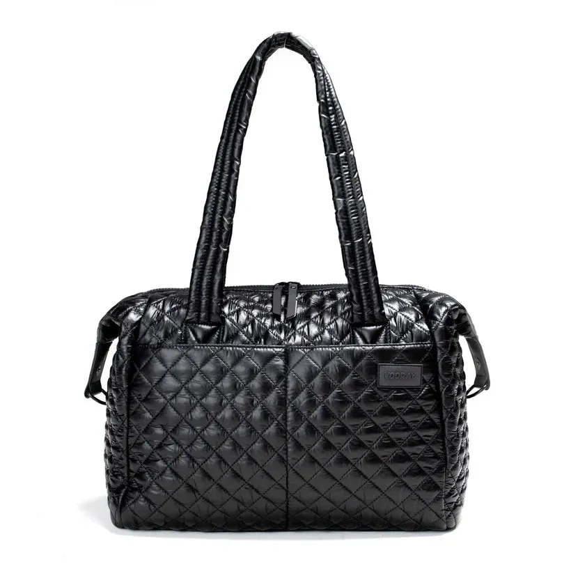 VOORAY Alana Duffel - Quilted Black