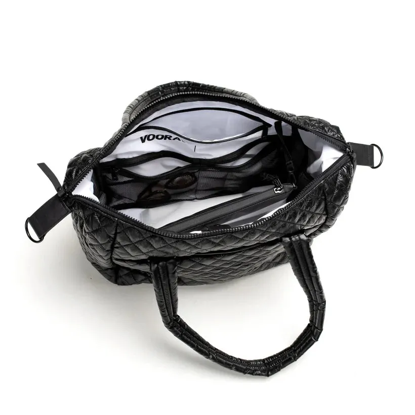 VOORAY Alana Duffel - Quilted Black