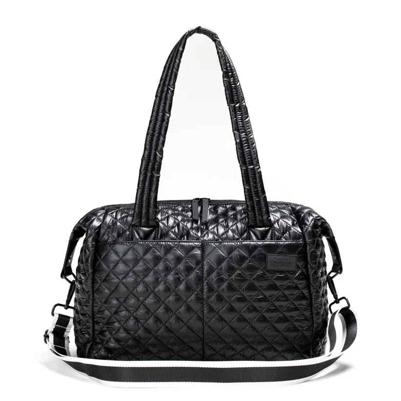 VOORAY Alana Duffel - Quilted Black