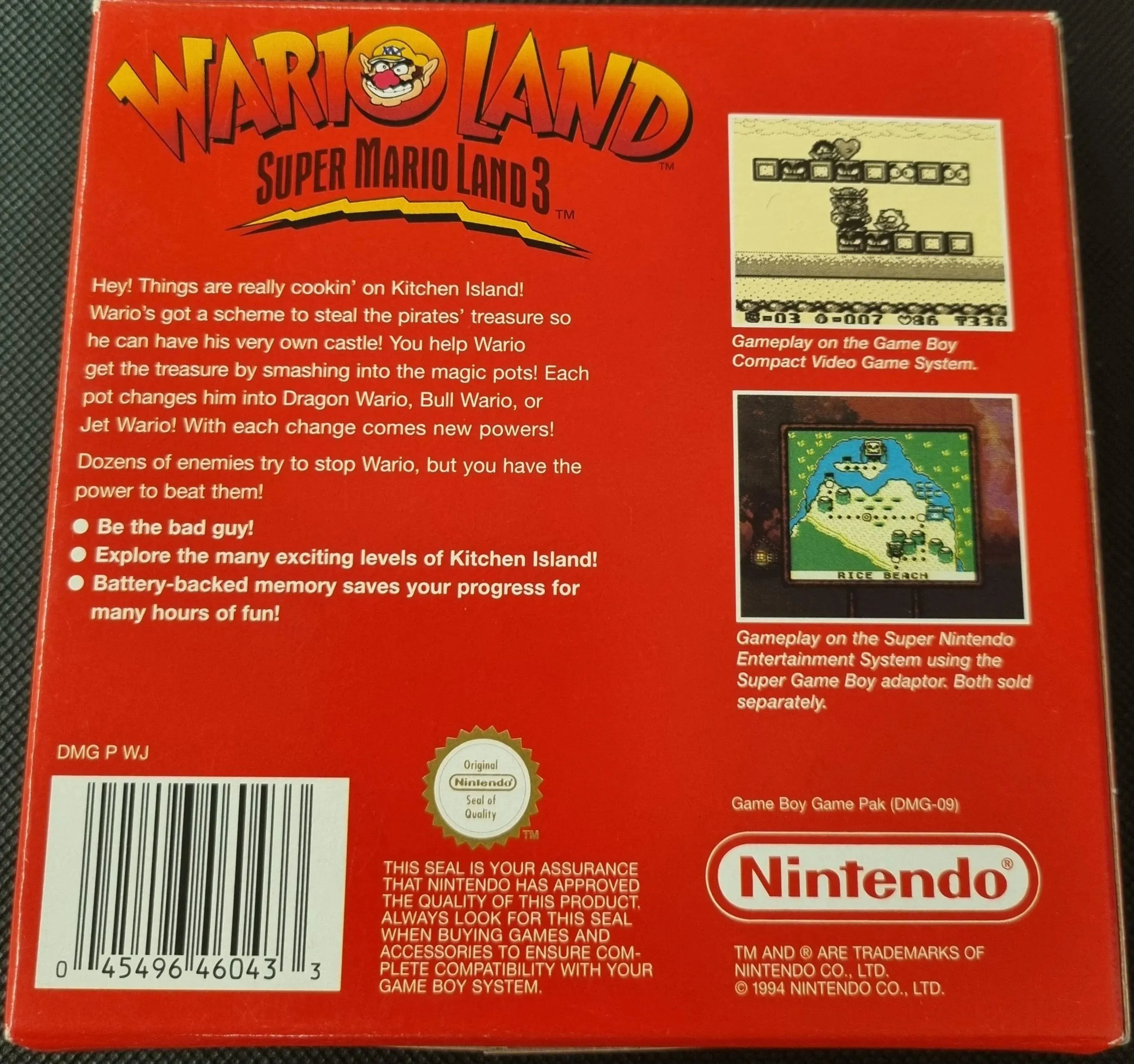 Wario Land i æske (Nintendo Classics) (Buk på forsiden)