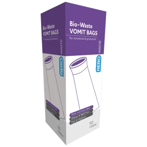 Warrior Medical AEROWASTE Bio-Waste Vomit Bag 1500ml Box of 50