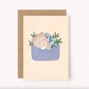 Welcome Baby Card - Gender Neutral Baby Card