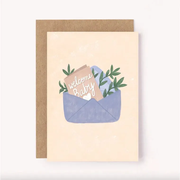 Welcome Baby Card - Gender Neutral Baby Card
