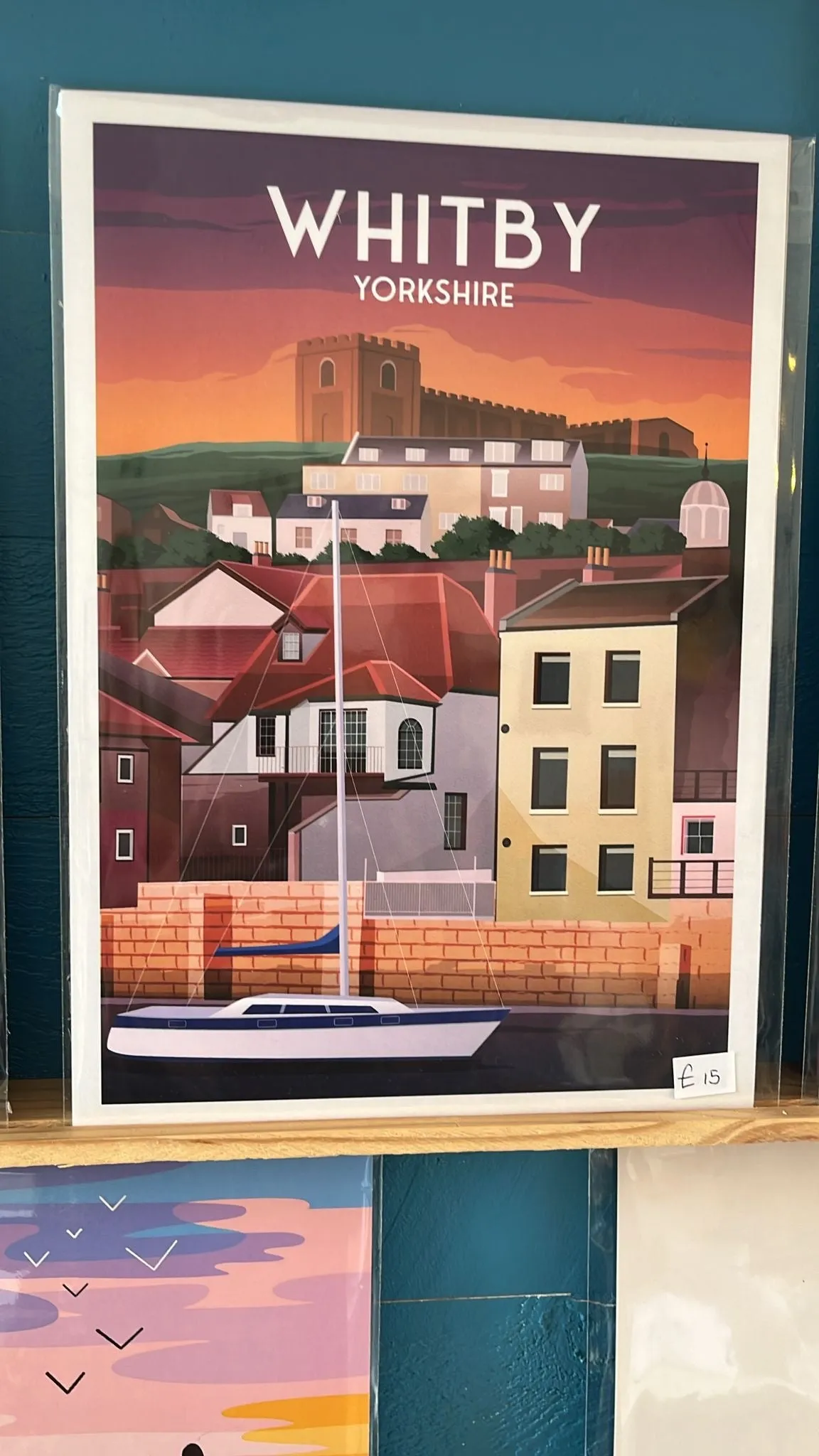 Whitby Travel Poster | Harbour | Yorkshire Print