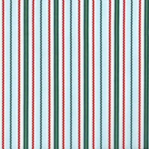 White Christmas - Ric-Rac - Green/Light Green Fabric -- RJR Fabrics