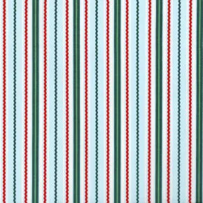 White Christmas - Ric-Rac - Green/Light Green Fabric -- RJR Fabrics
