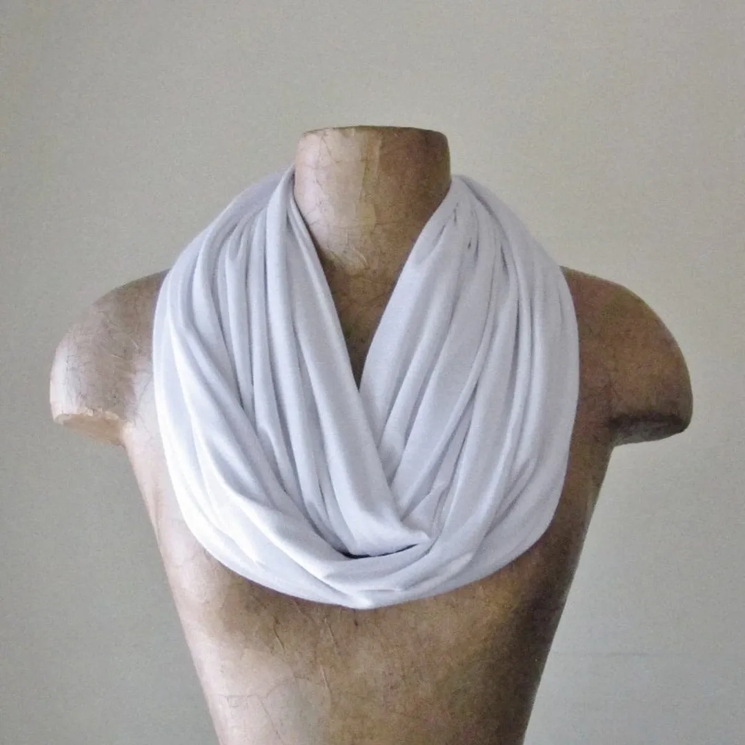 WHITE Infinity Scarf