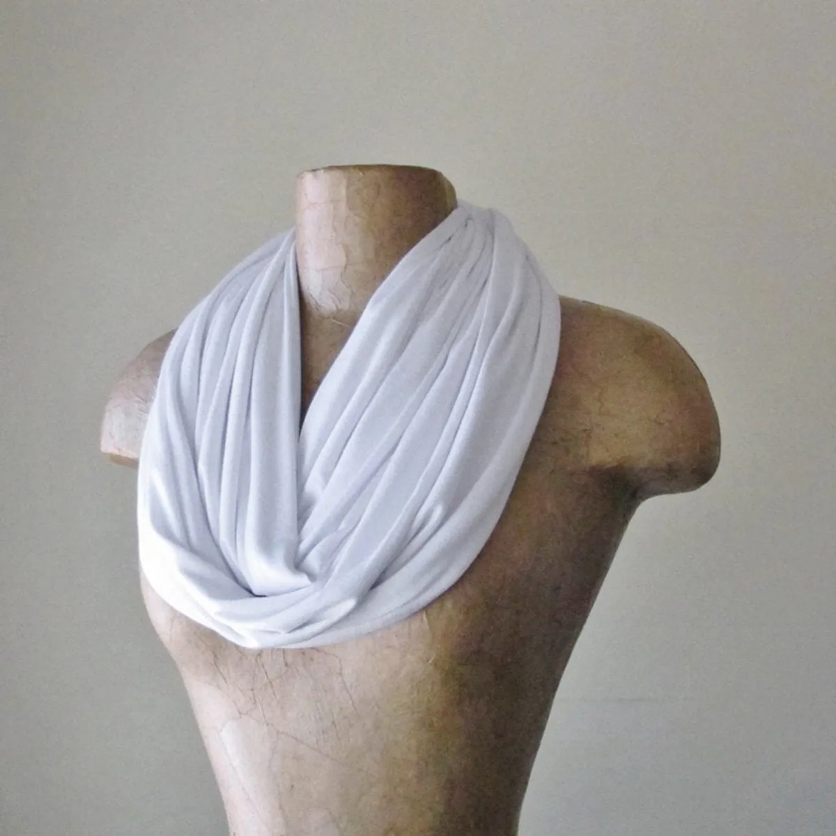 WHITE Infinity Scarf