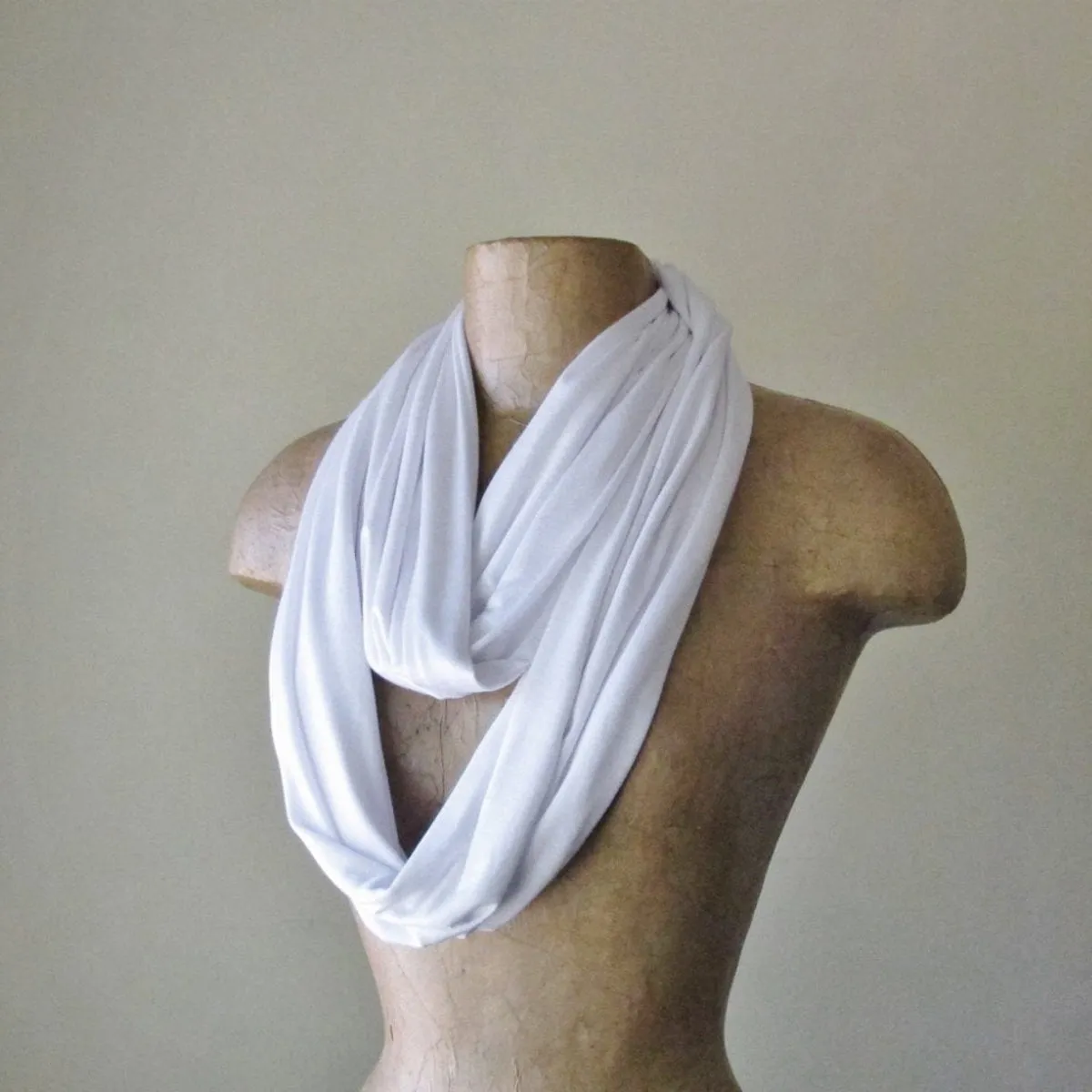 WHITE Infinity Scarf