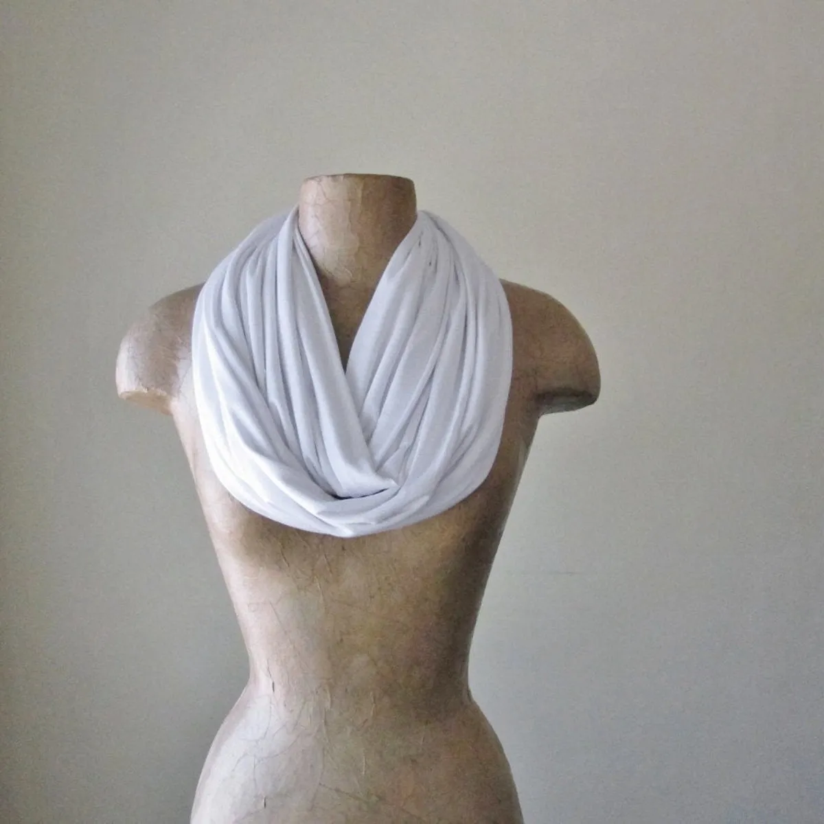 WHITE Infinity Scarf