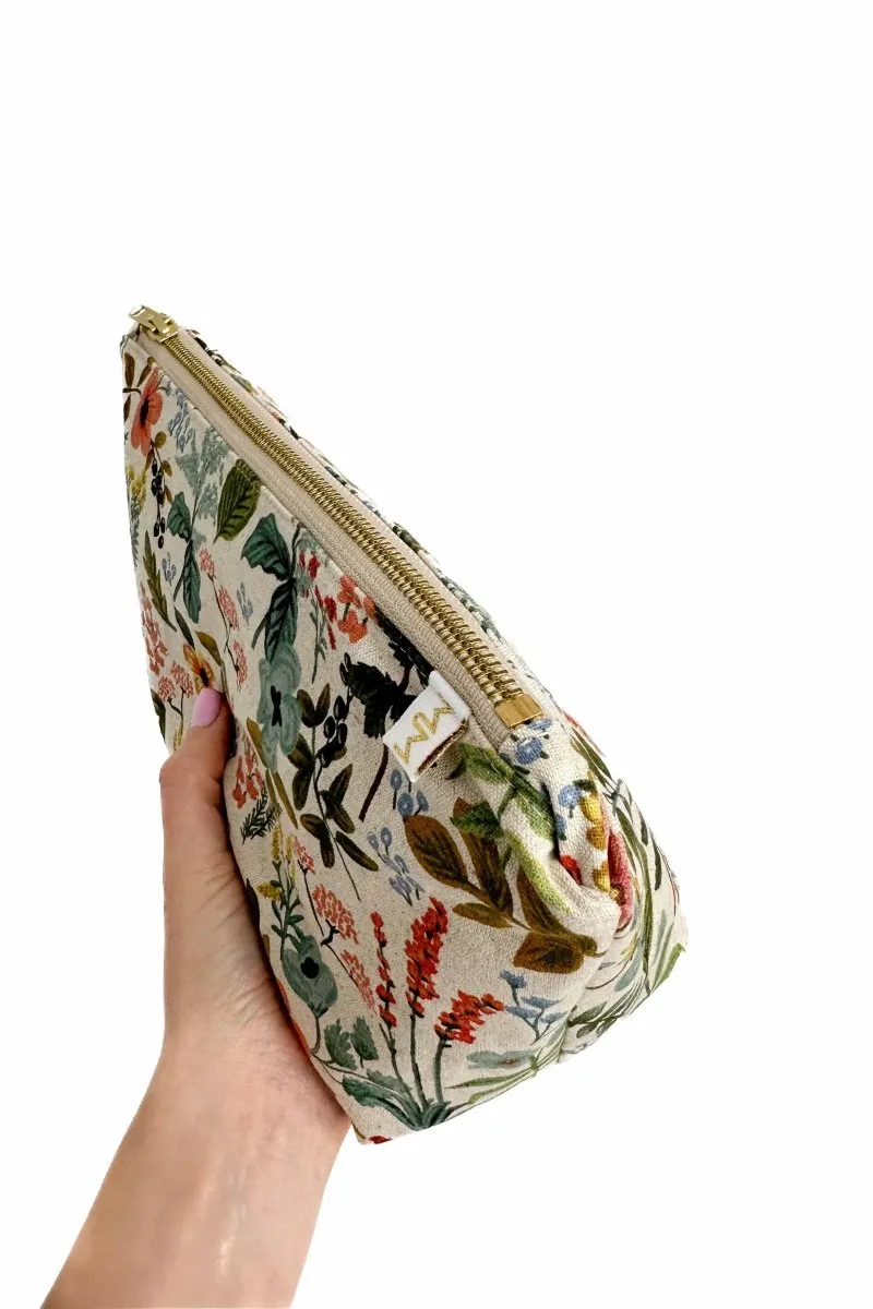 Wildflower Canvas Maxx Cosmetic Bag