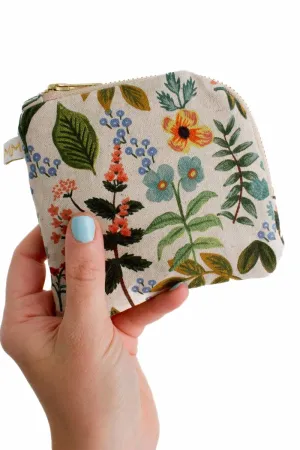 Wildflower Canvas Mini Essential Oil Pouch with Compartments