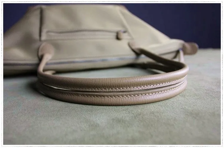 Womens Light Gray Nylon Shoulder Tote Large Light Gray&Yellow Nylon Handbag Purse for Ladies