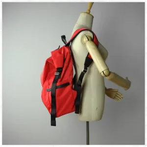 Womens Nylon Large Backpack Bag Bright Green Nylon Travel Backpack School Rucksack for Ladies
