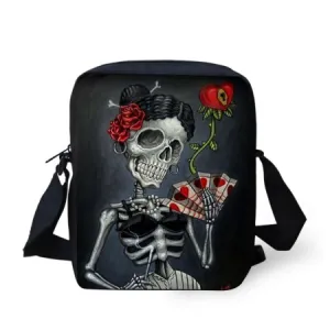 Women's Skull Messenger Cross Body Bag