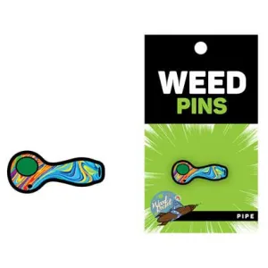 Wood Rocket Spoon Pipe with Swirled Color Fill Pin