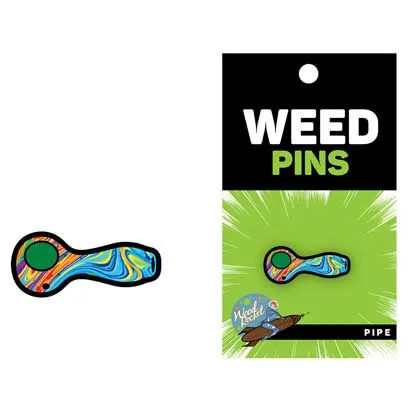 Wood Rocket Spoon Pipe with Swirled Color Fill Pin