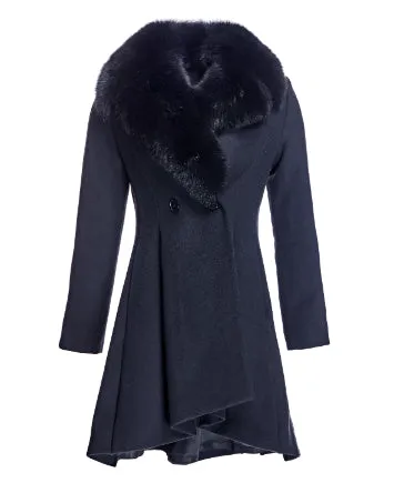 Woolblend Fit and Flare Coat