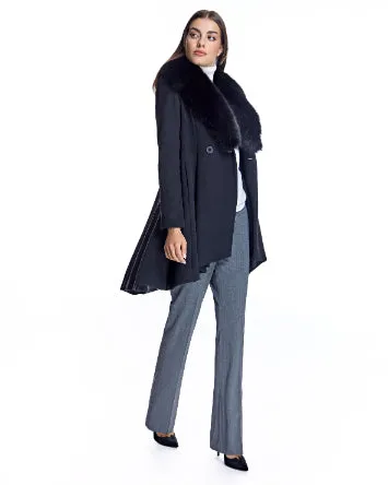 Woolblend Fit and Flare Coat