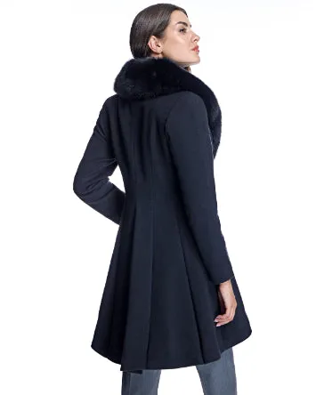 Woolblend Fit and Flare Coat