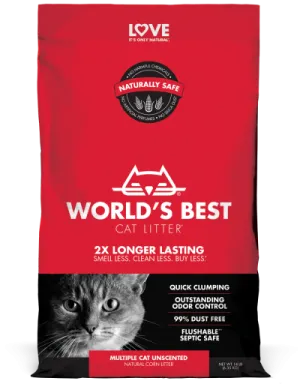 World's Best Cat Litter Multiple Cat Clumping