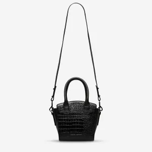 Worst Behind Us Bag - Black Croc Emboss