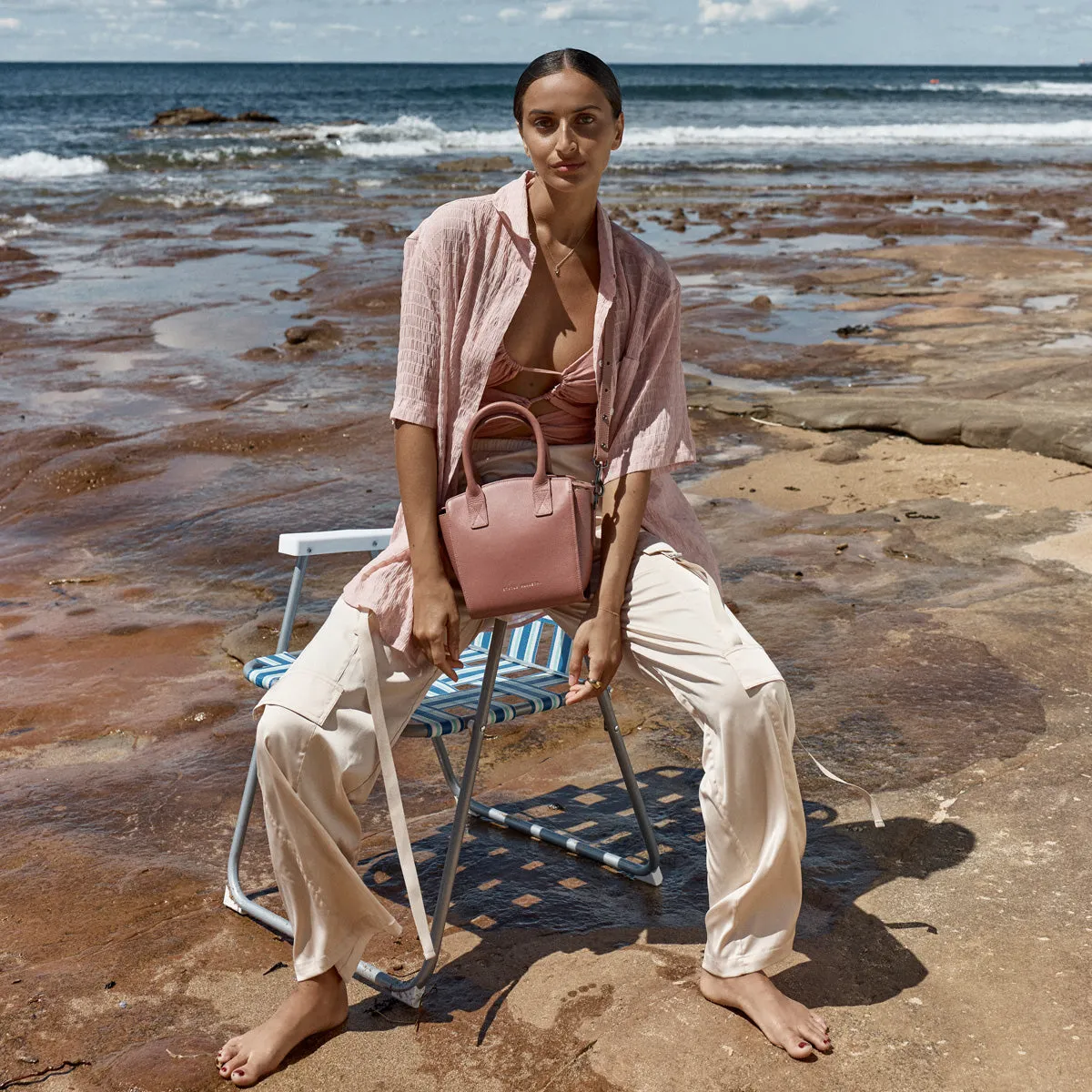 Worst Behind Us Bag - Dusty Rose