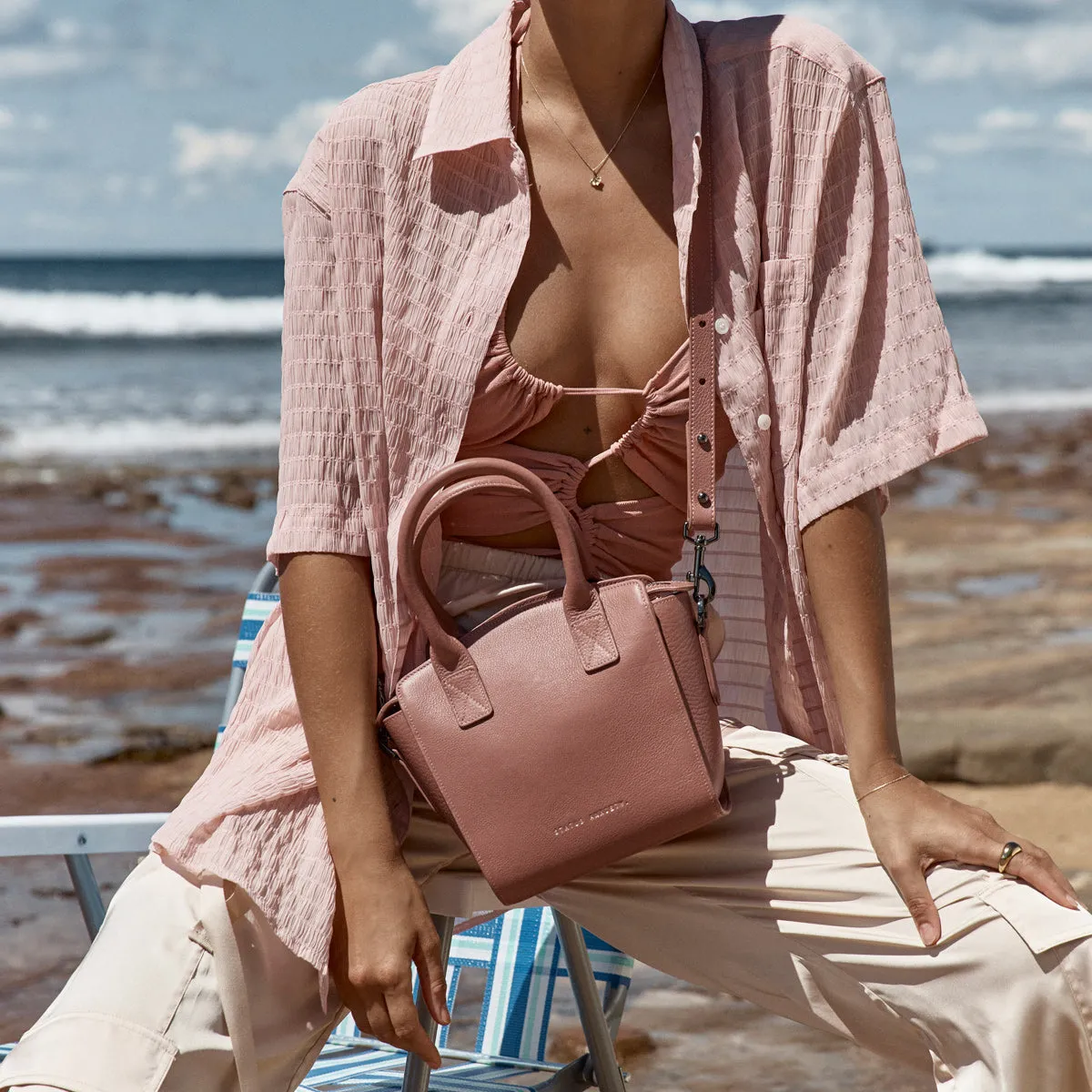 Worst Behind Us Bag - Dusty Rose