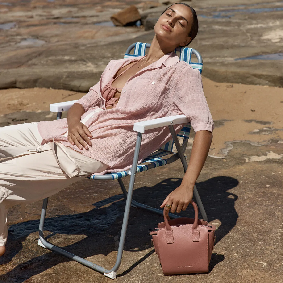 Worst Behind Us Bag - Dusty Rose