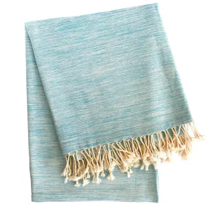Yalova Ultra Soft Marbled Blanket Throw Turquoise