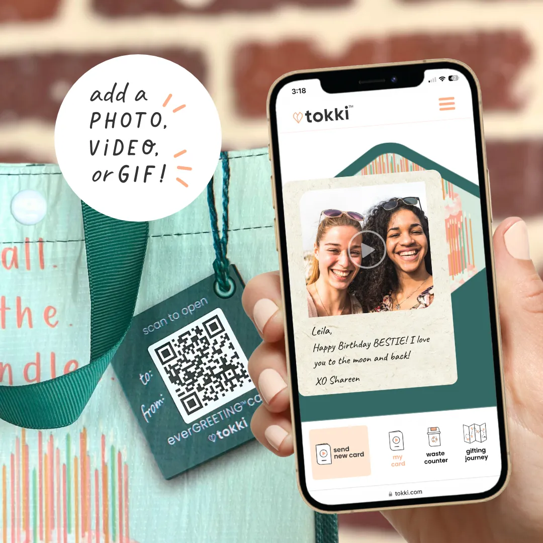 Yay For You | Medium | Reusable Gift Bag   QR Greeting Card