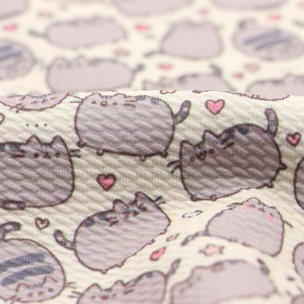 yellow series heart love printed fabric