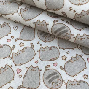 yellow series heart love printed fabric