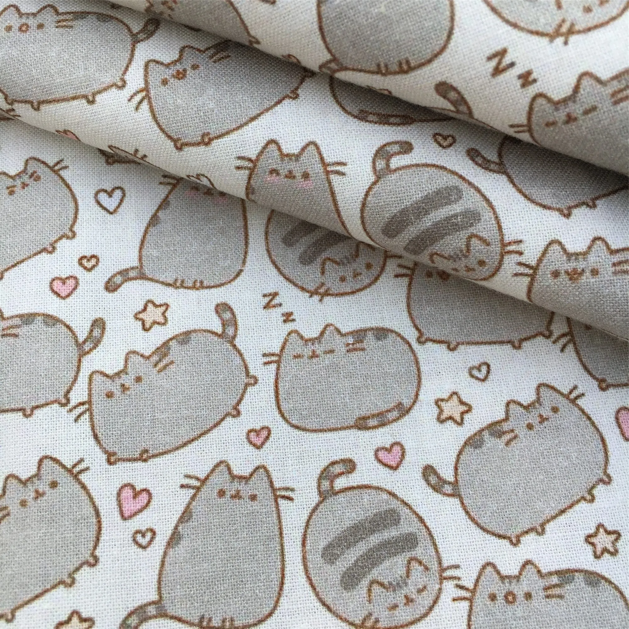 yellow series heart love printed fabric