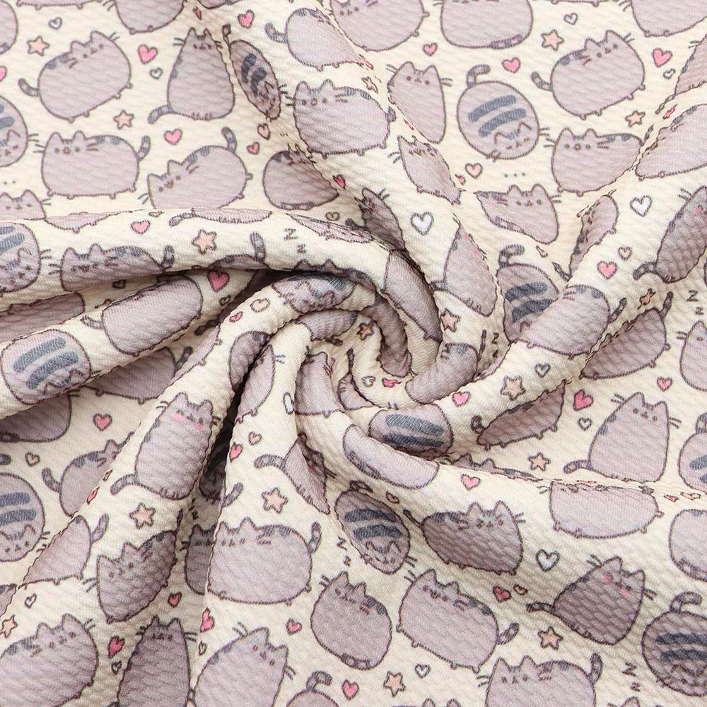 yellow series heart love printed fabric