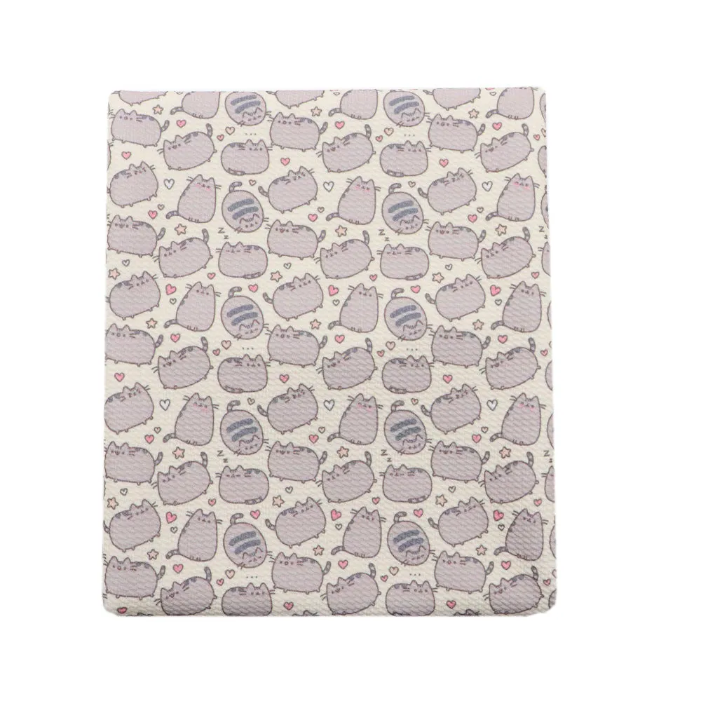 yellow series heart love printed fabric