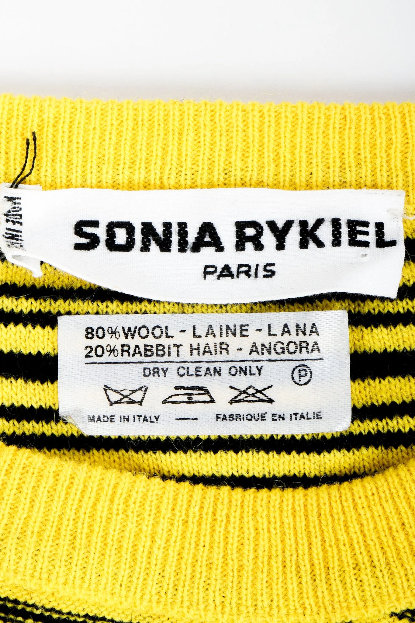 Yellow Stripe Knit Boxy Sweater
