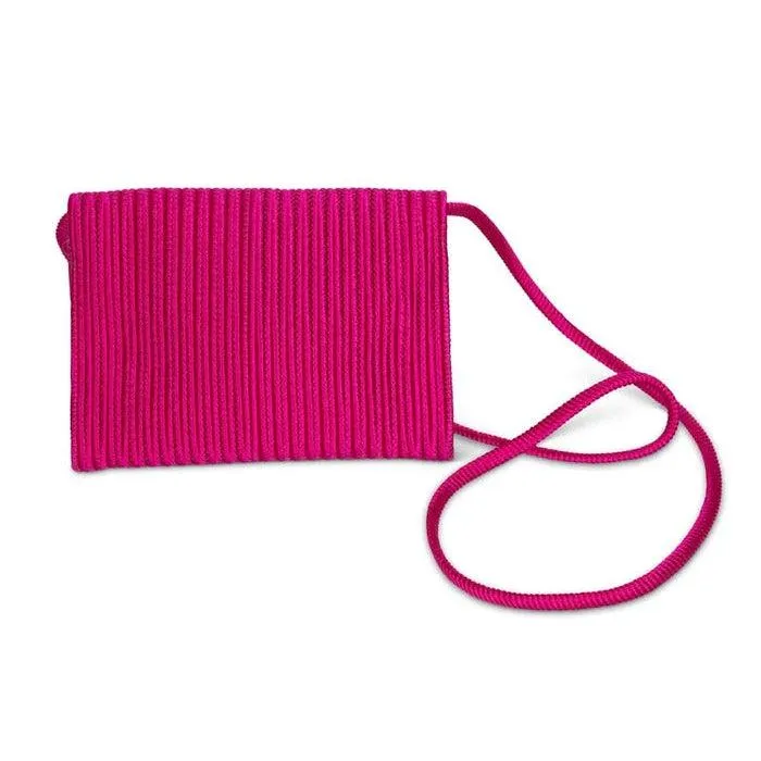 YVES SAINT LAURENT Ysl Pink Passementerie Yellow Tassel Shoulder Bag ,1990s