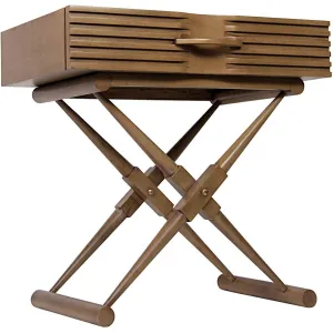 Zanta Side Table, Saddle Brown