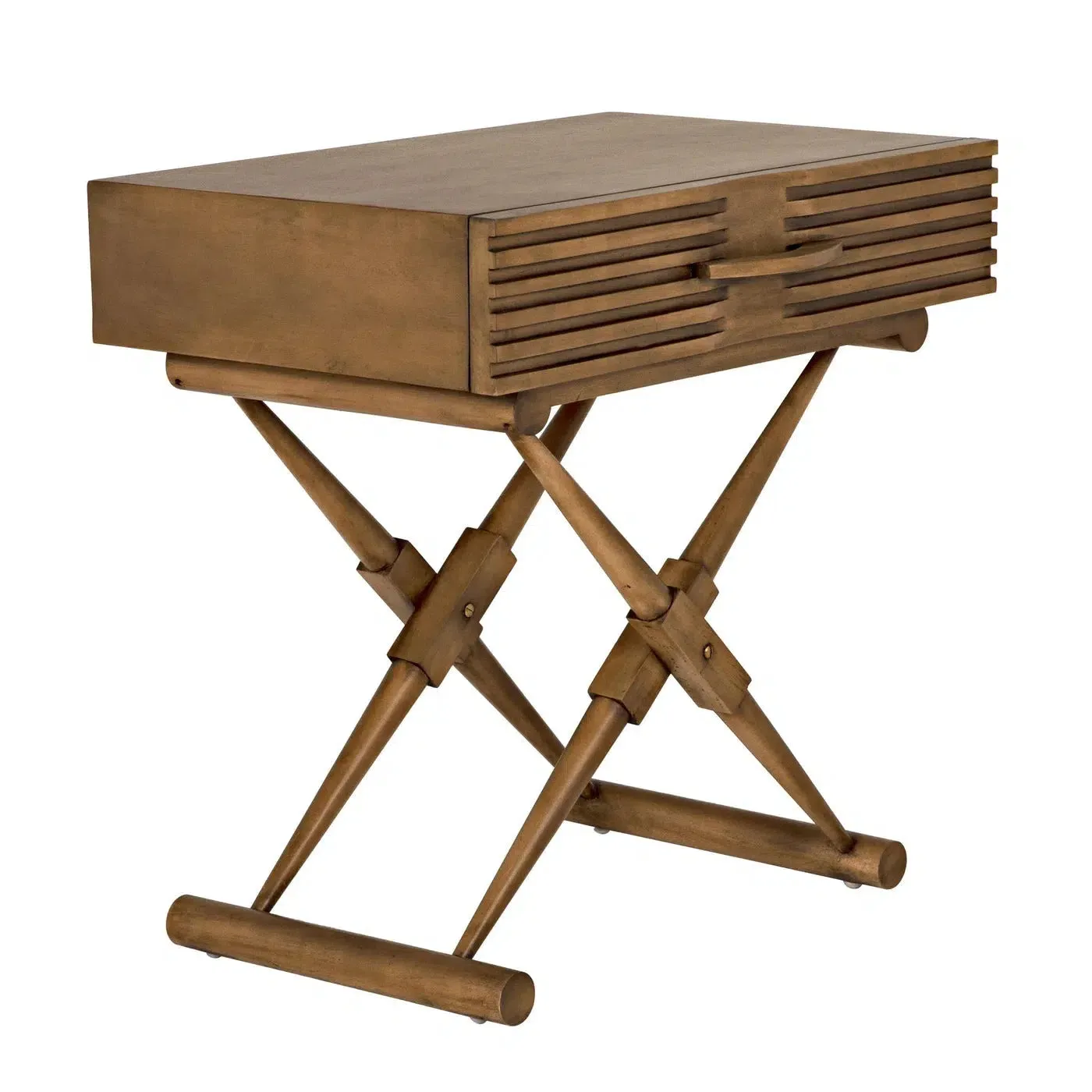 Zanta Side Table, Saddle Brown