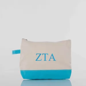 Zeta Tau Alpha Canvas Cosmetic Bag
