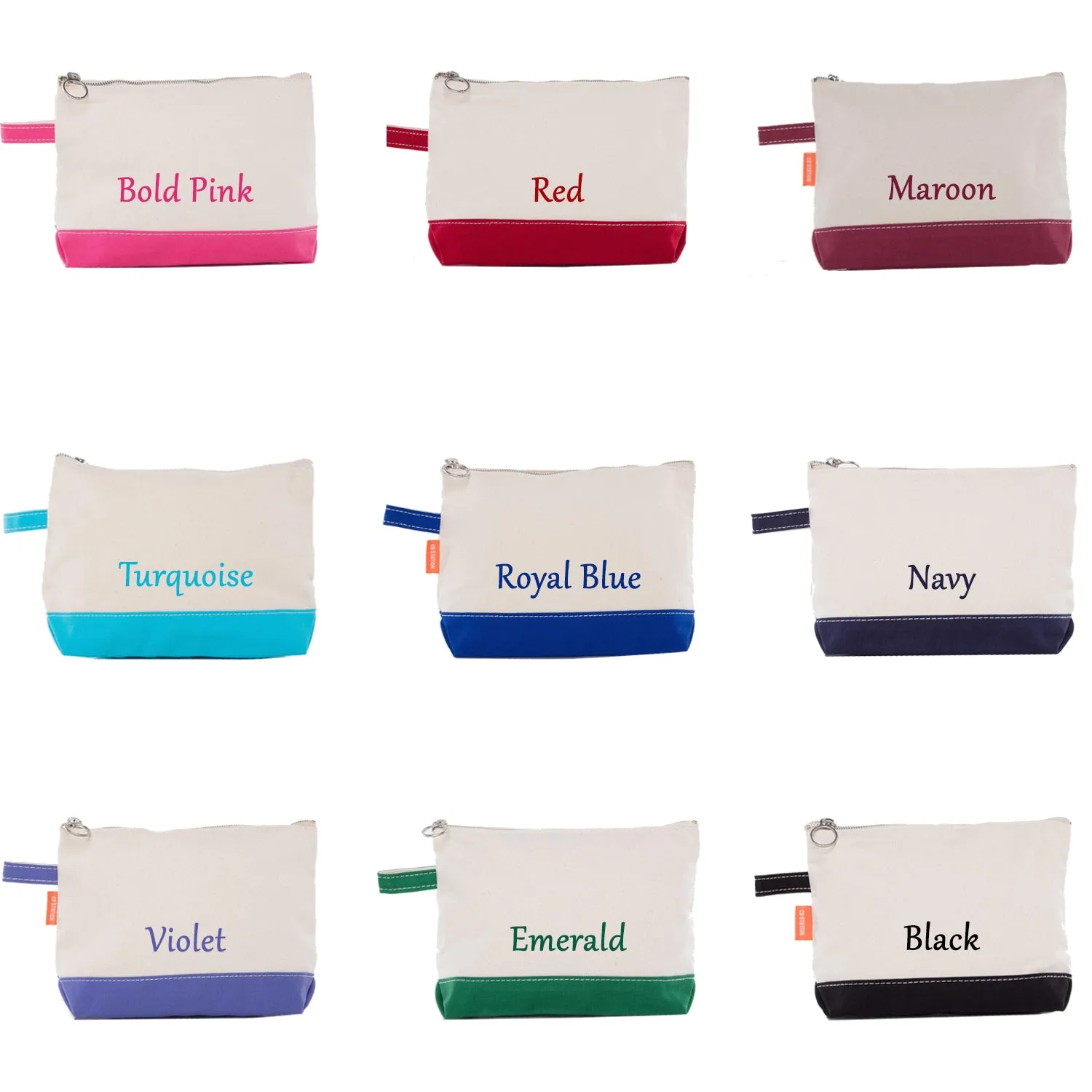 Zeta Tau Alpha Canvas Cosmetic Bag