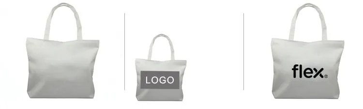 Zippered Canvas Tote Bag 42*32*10cm